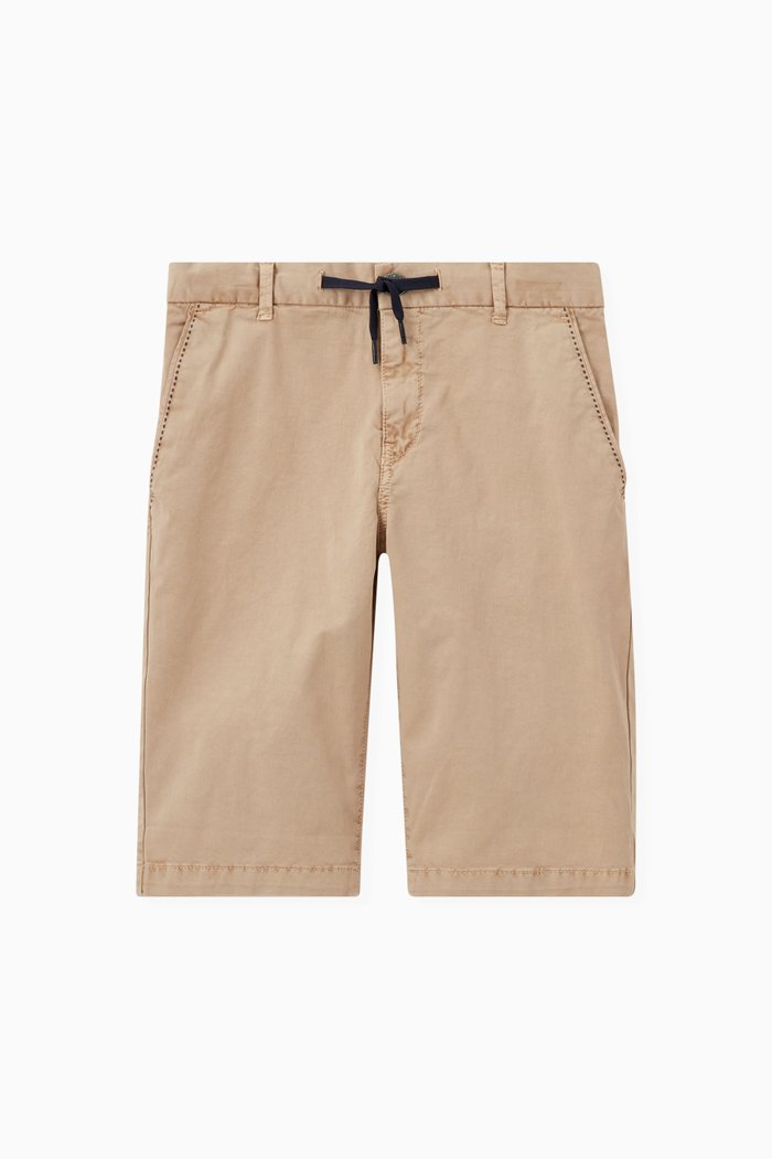 

Bermuda Shorts in Cotton, Brown
