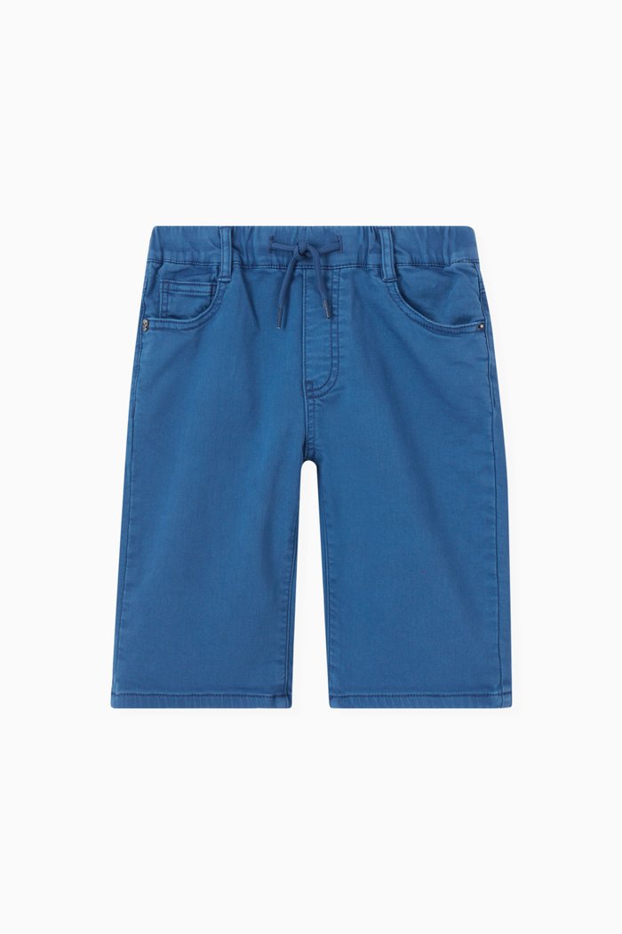 

Bermuda Shorts in Stretch Cotton, Blue