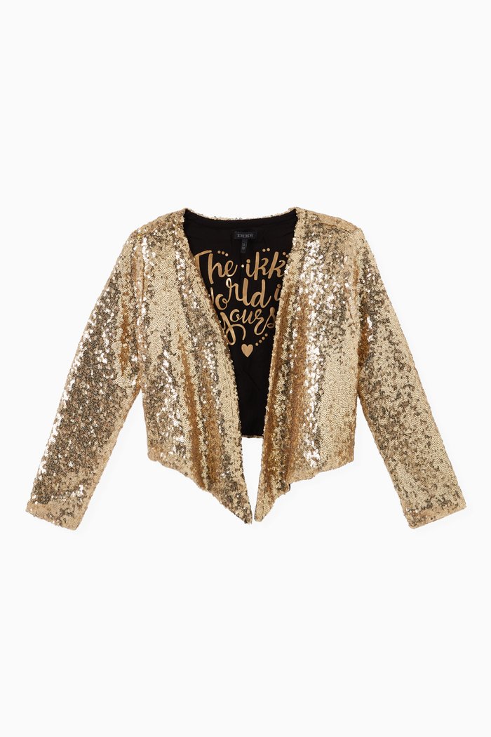 

All-over Sequinned Jacket, Gold