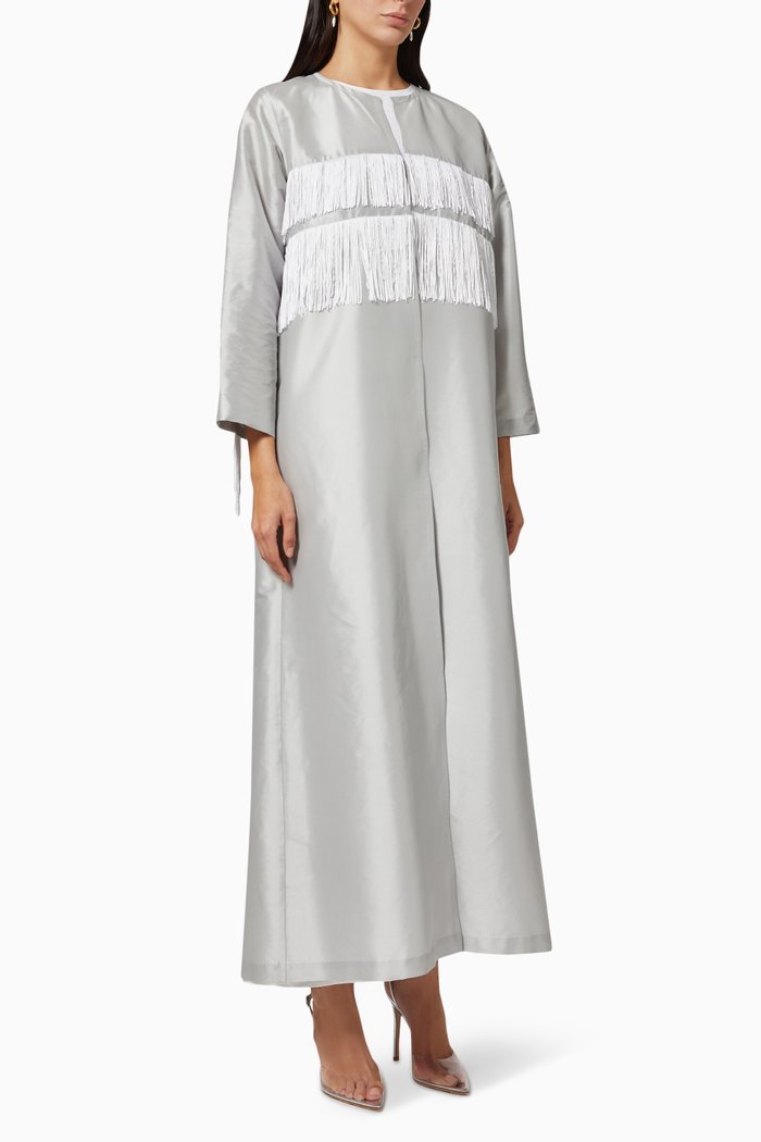 

Cowboy Tassel Abaya, Grey