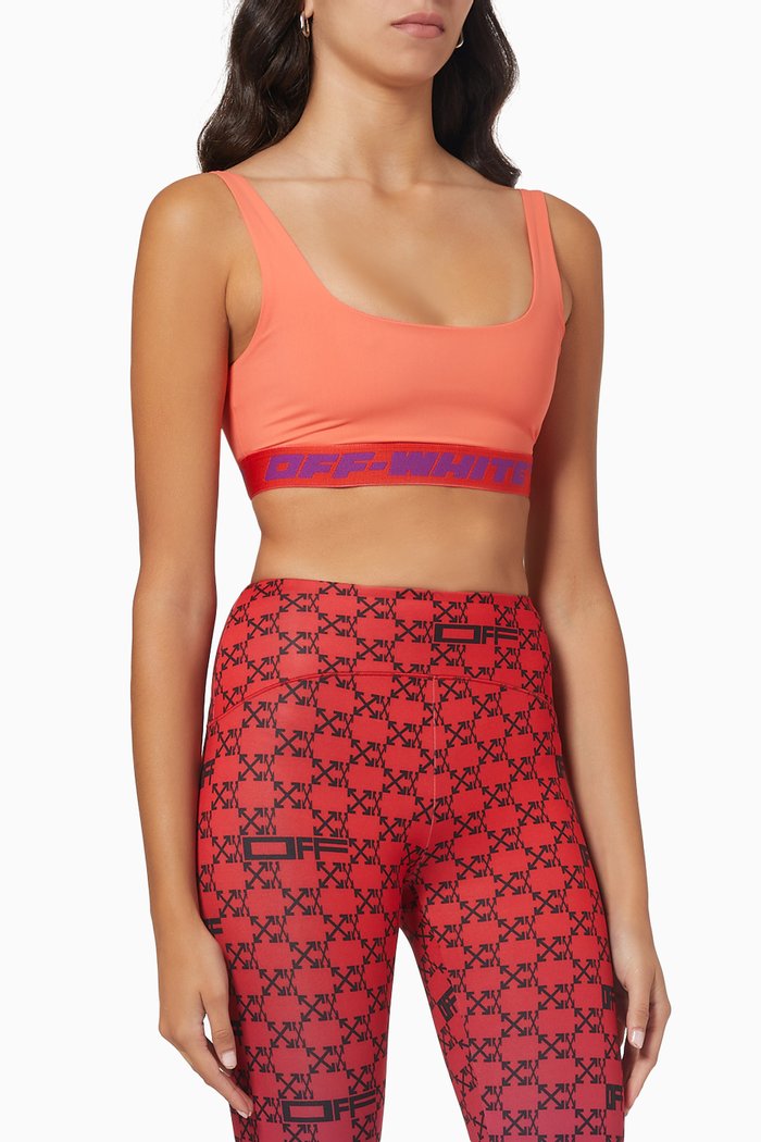 

Athl Logo Band Bra, Orange