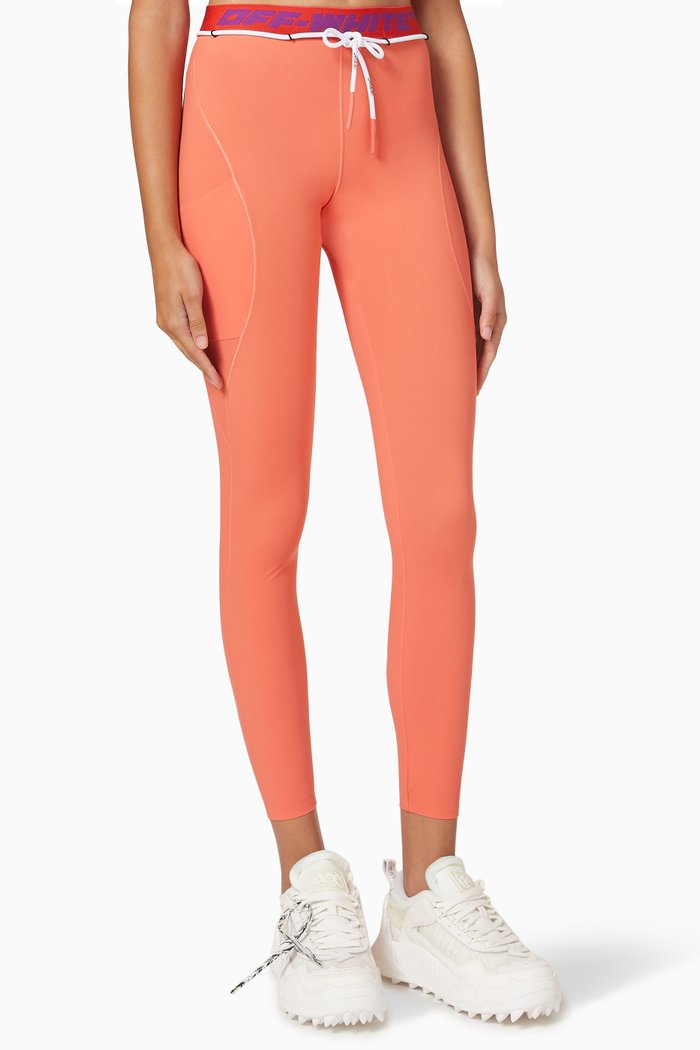 

Athl Logo Band Leggings, Orange