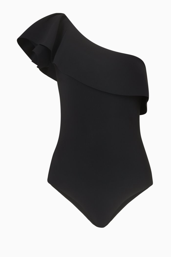 

Eli One Piece Swimsuit in Stretch Jersey, Black