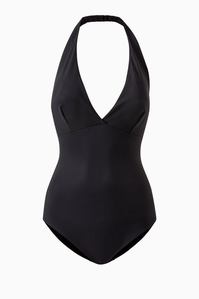 

Clidia One Piece Swimsuit in Stretch Jersey, Black