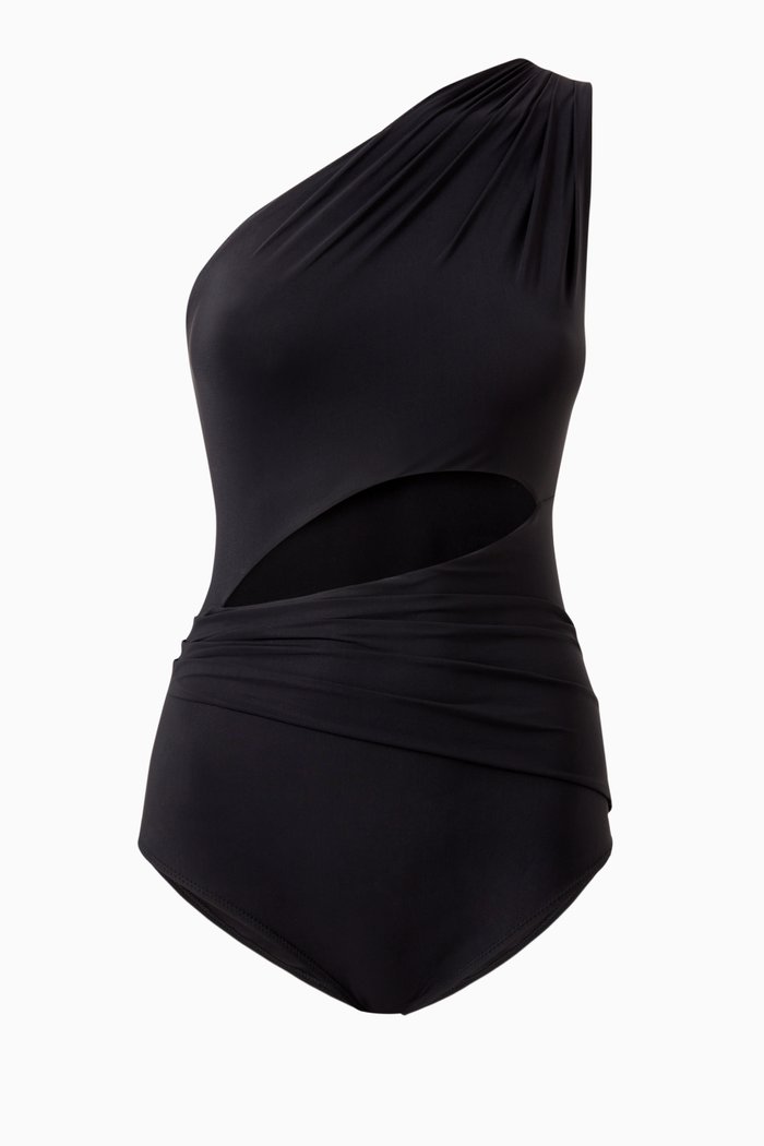 

One-shoulder Swimsuit, Black