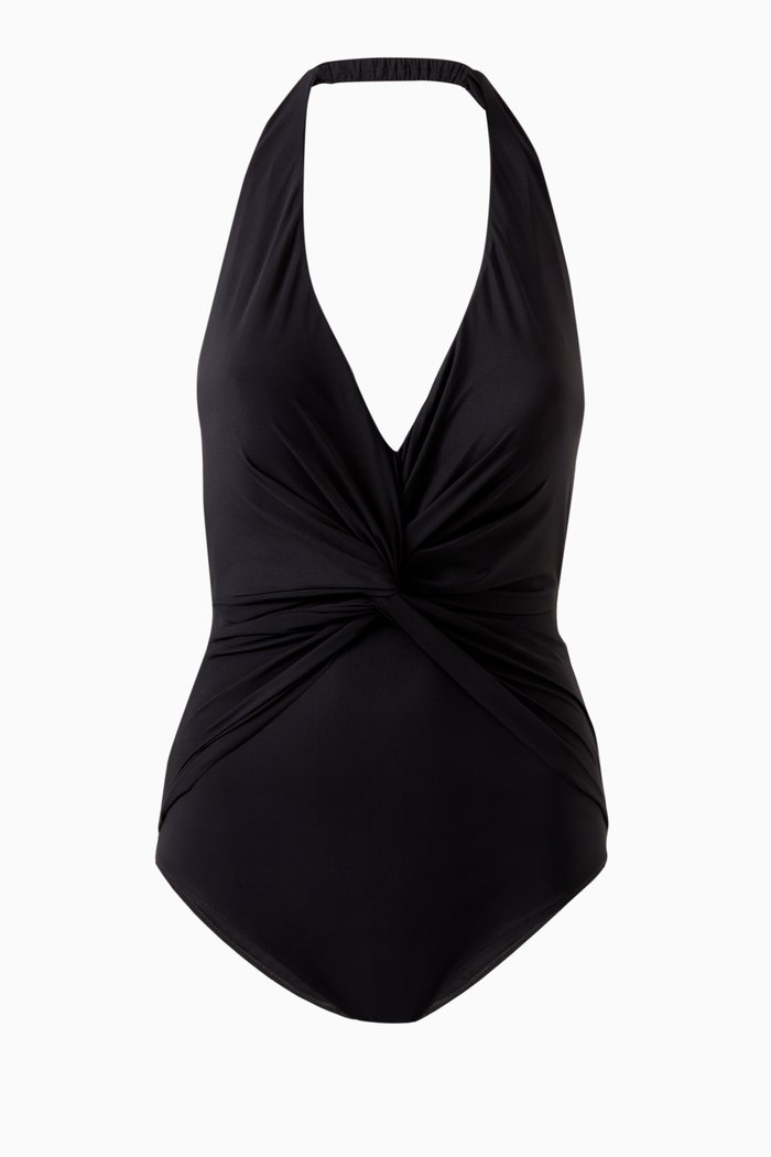 

Halter One-piece Swimsuit, Black