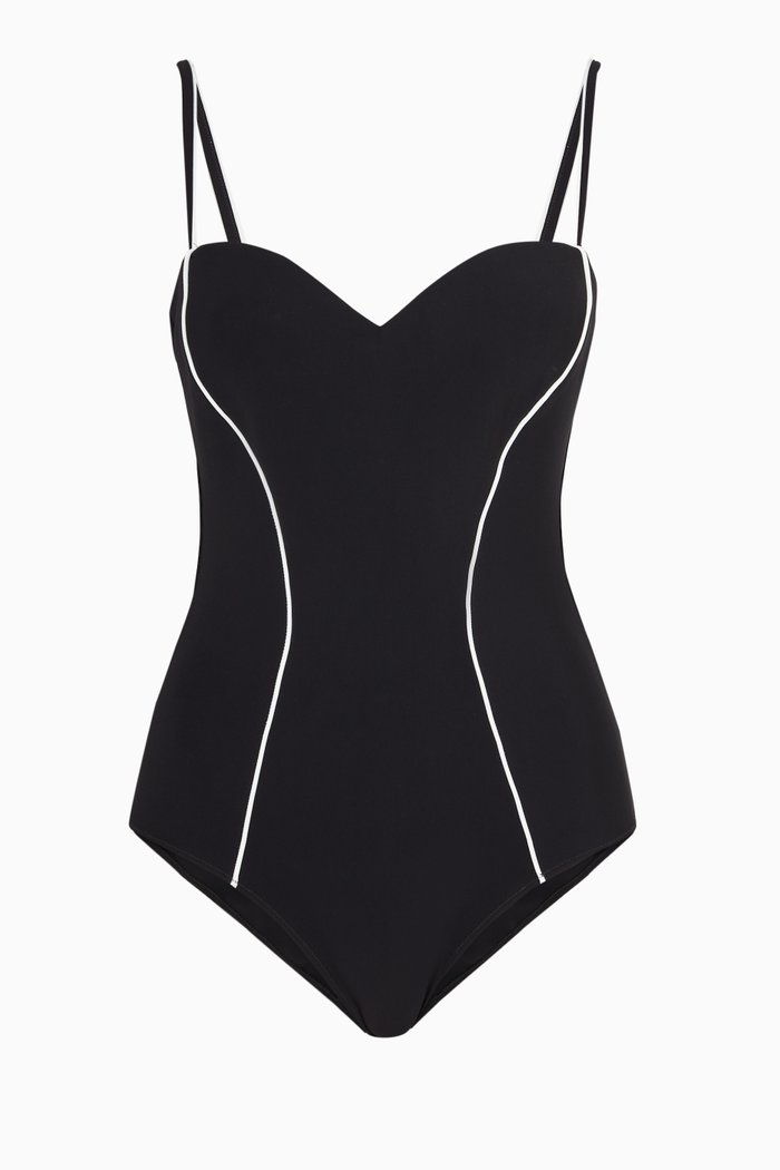

Claudina One Piece Swimsuit, Black