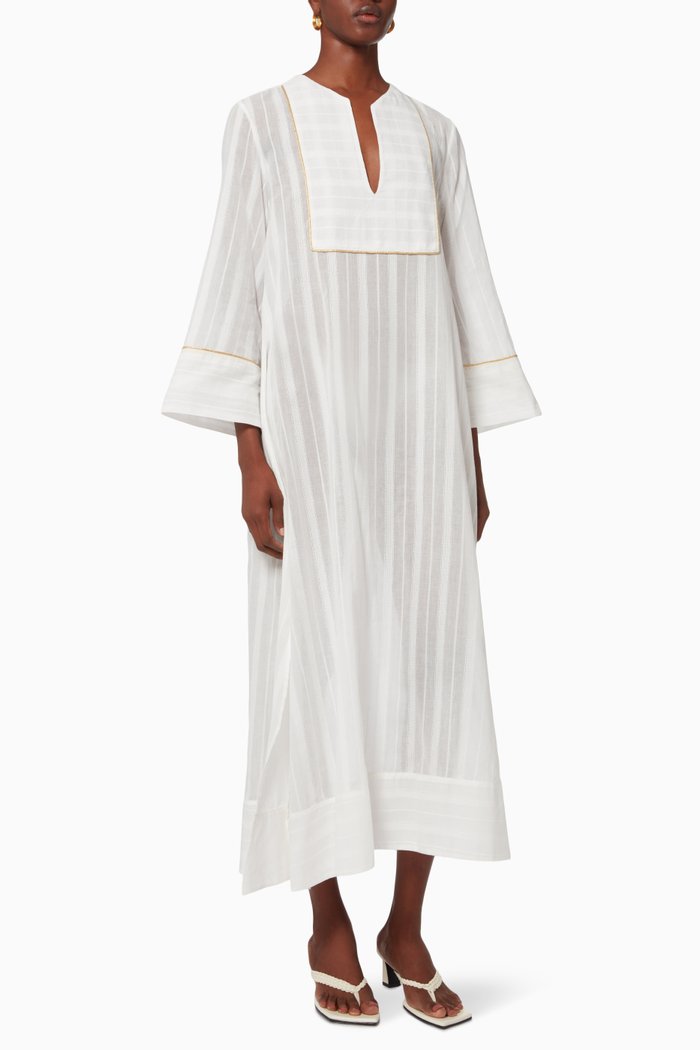 

Tinos Kaftan in Cotton Voile, Neutral