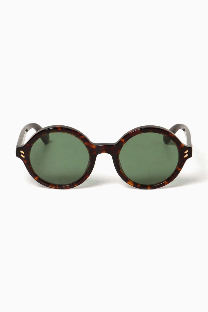 

Round Sunglasses in Bio Acetate, Brown