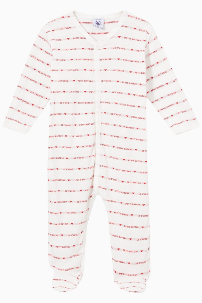 

Je T'aime Sleepsuit in Cotton, Multicolour