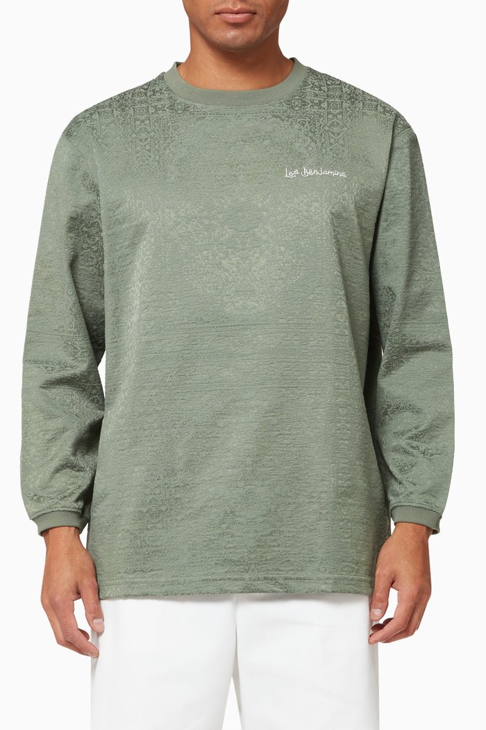 

Long Sleeve T-shirt in Cotton, Green