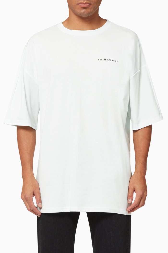 

Oversized Logo T-Shirt in Cotton, Blue