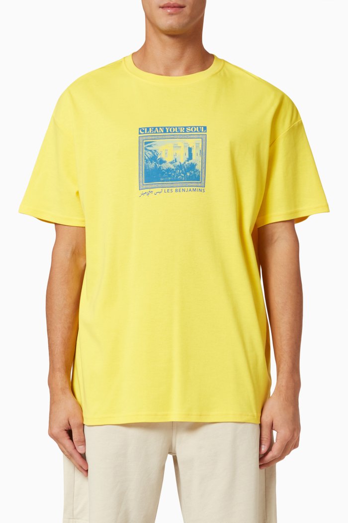 

Oversized 007 T-shirt in Cotton Jersey, Yellow
