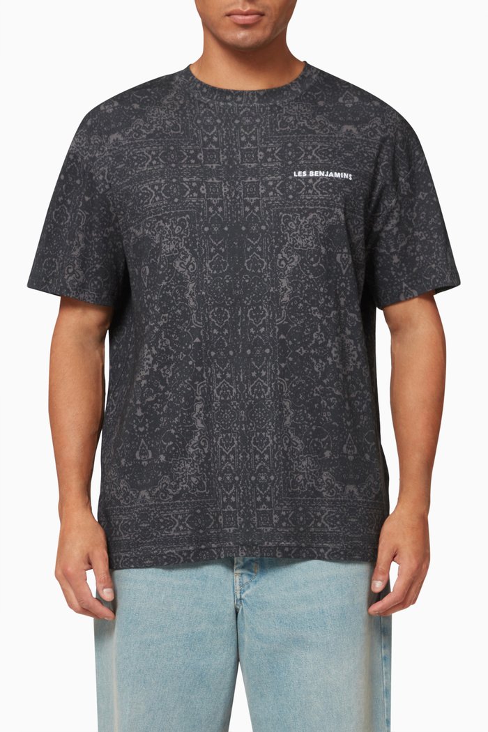 

Oversized Logo T-Shirt in Cotton, Black