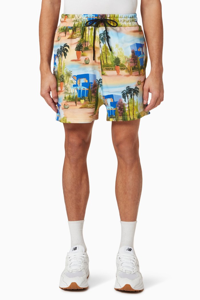

All-over Print 004 Shorts in Cotton, Multicolour