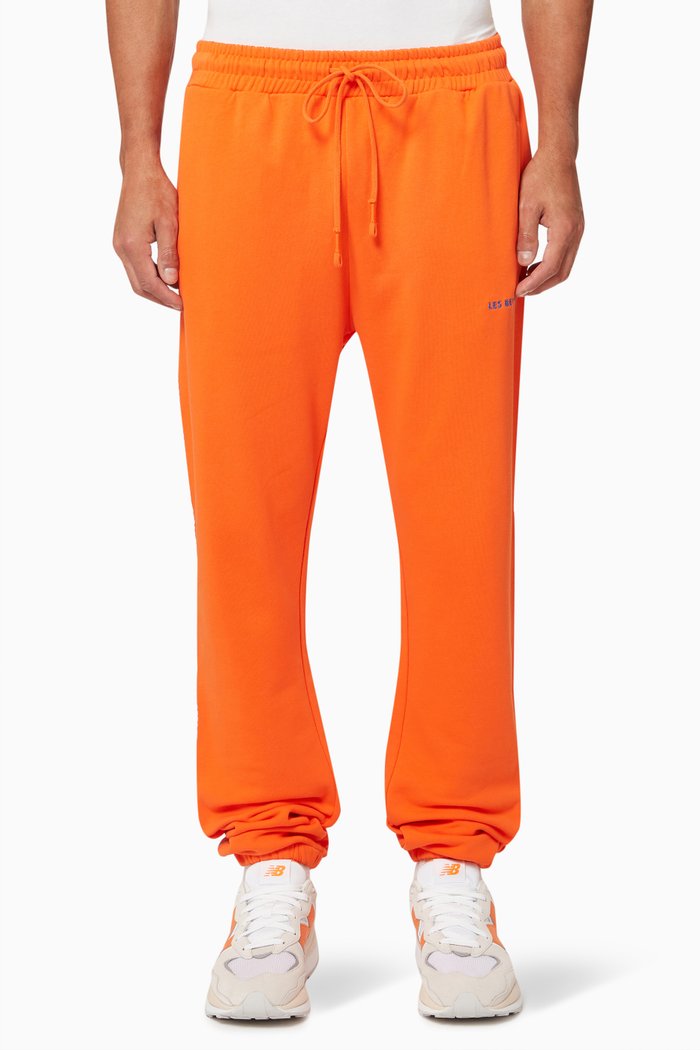 

Logo Jogging Pants in Cotton, Orange