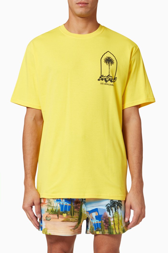 

Short Sleeve 012 T-shirt in Cotton Jersey, Yellow