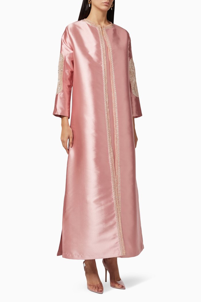 

Jacket Abaya in Taffeta, Pink