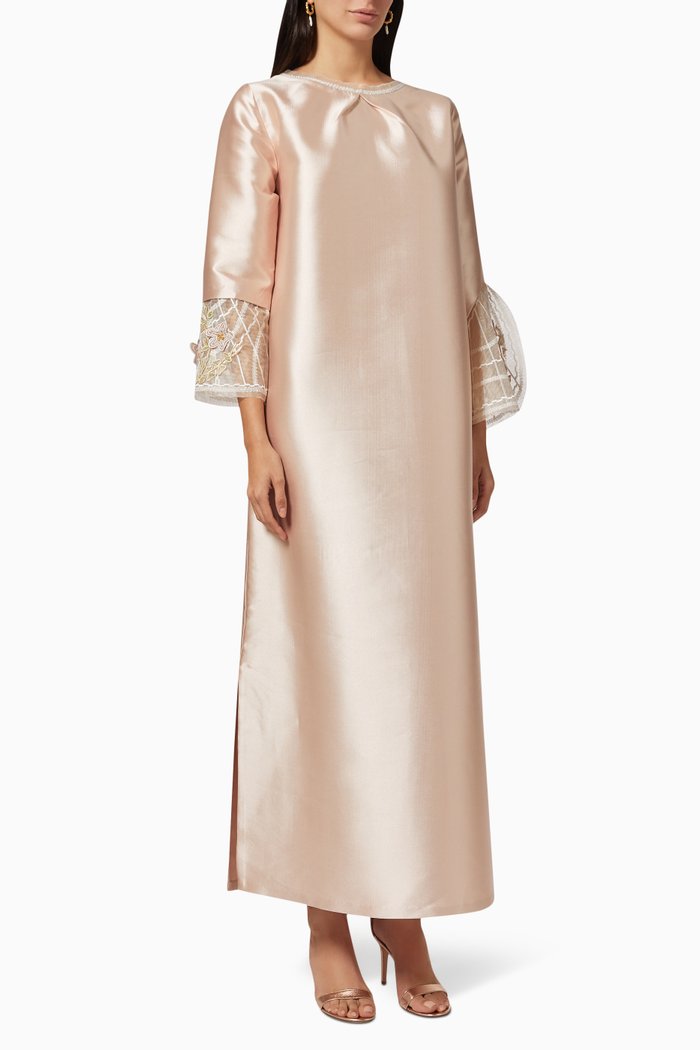 

Maxi Dress in Taffeta, Pink