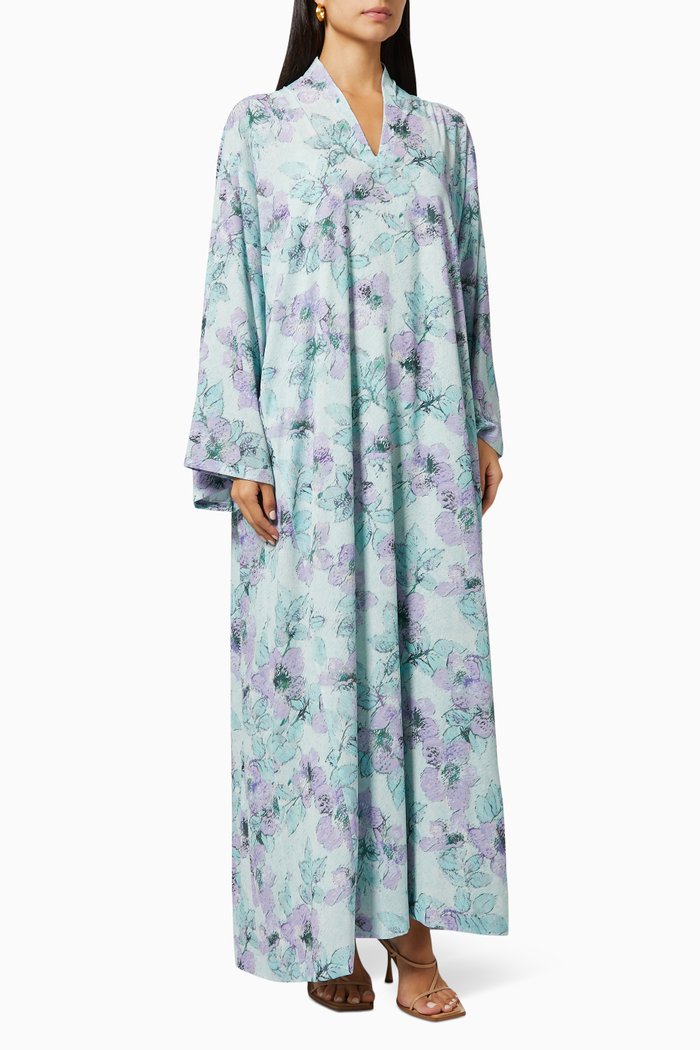 

Sky Bell Sleeves Kaftan, Green