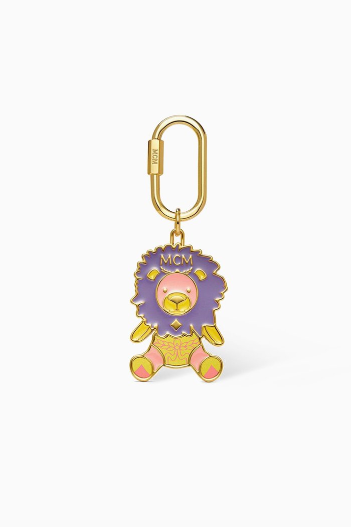 

Valentine’s Day Lion Charm in 24kt Gold-plated Metal, Purple