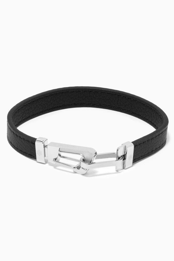 

Wrap Me Bracelet in Leather, Silver