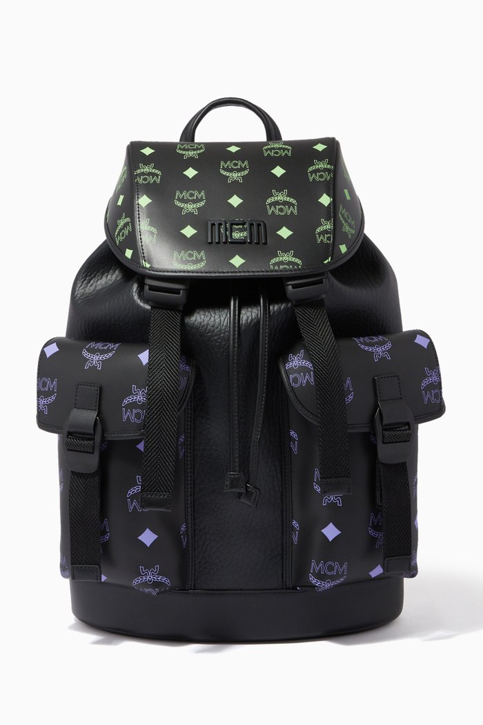 

Medium Brandenburg Backpack in Signature Canvas & Nappa, Purple