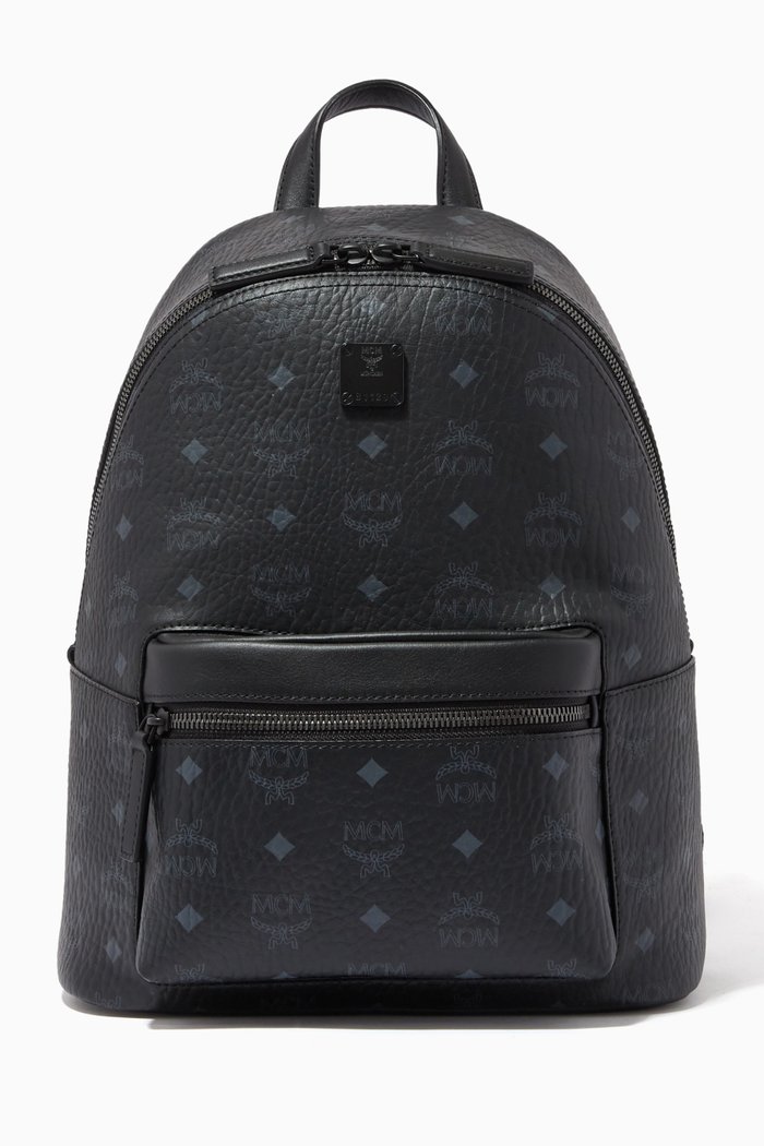 

Small Stark Backpack in Visetos Canvas, Black