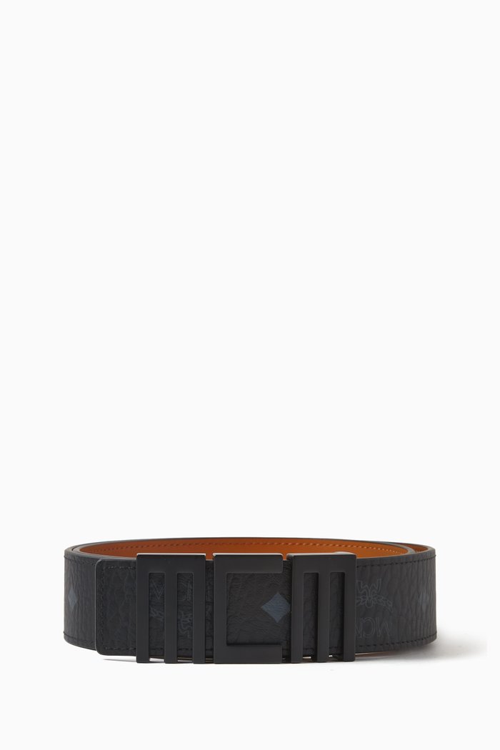 

Tech MCM Belt in Visetos, 1.5”, Black