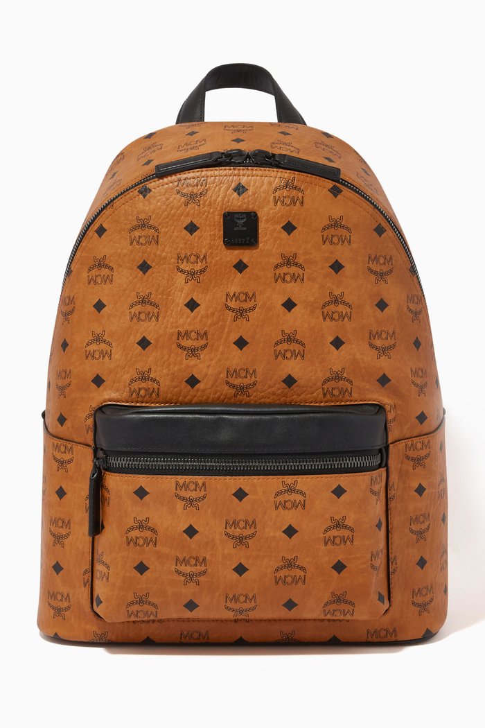 

Medium Stark Backpack in Visetos Canvas, Brown