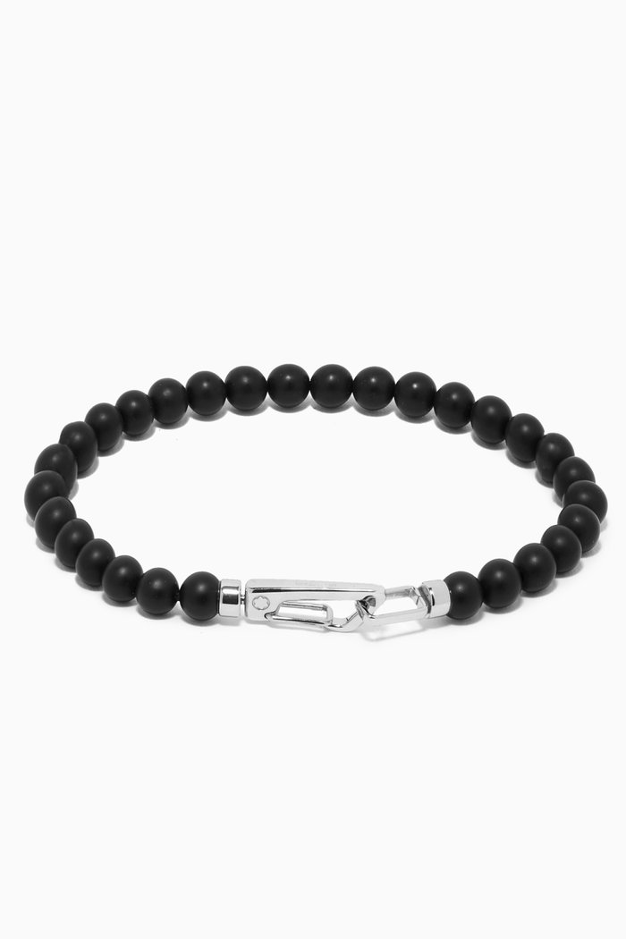 

Onyx Bead Bracelet, Black