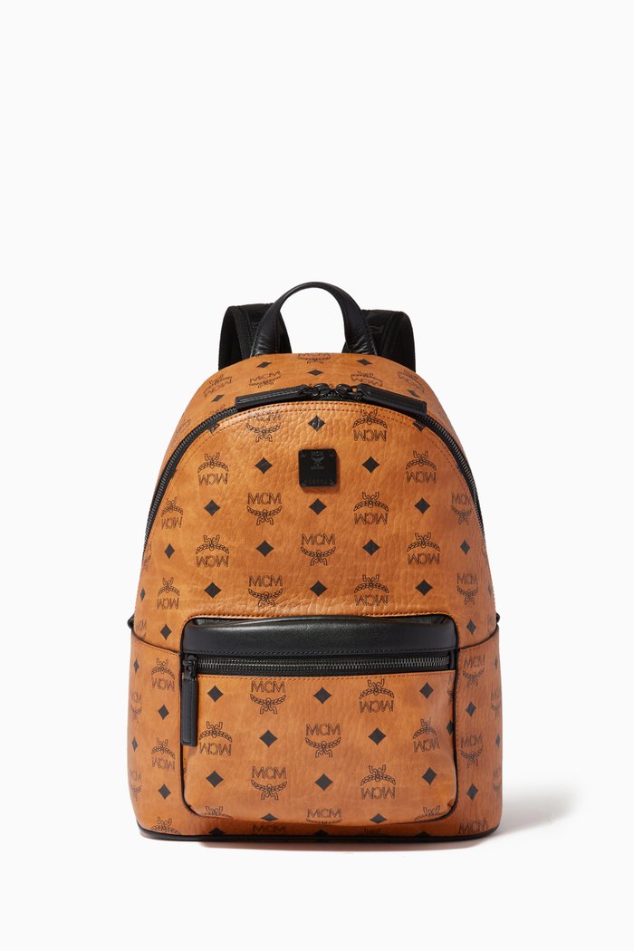

Small Stark Backpack in Visetos Canvas, Brown