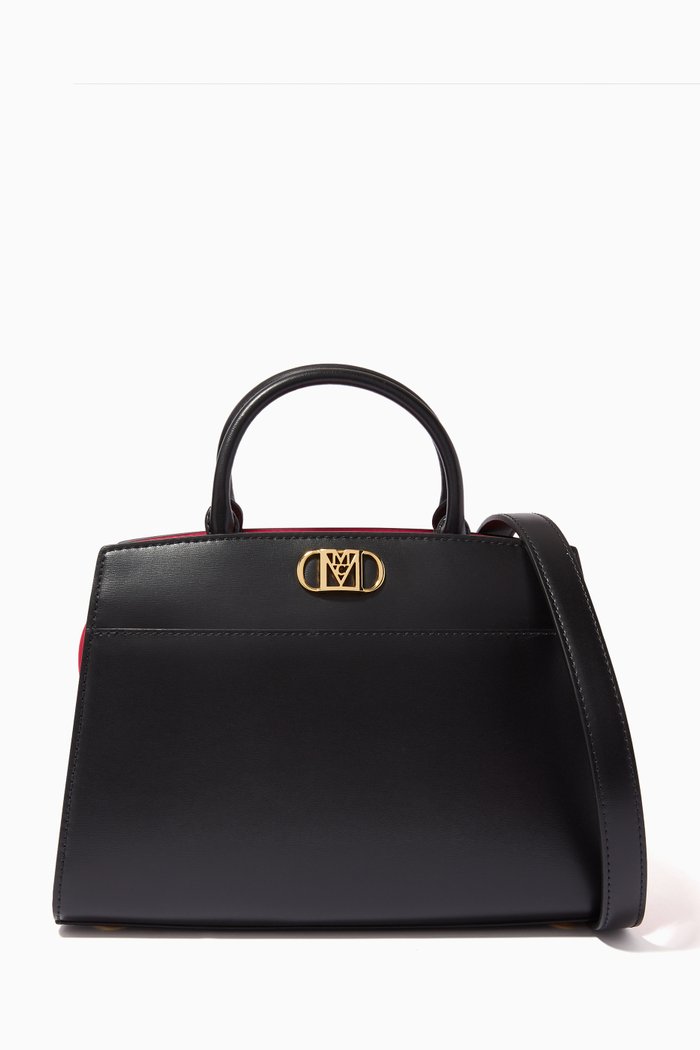 

Medium Mode Mena Tote in Nappa Leather, Black
