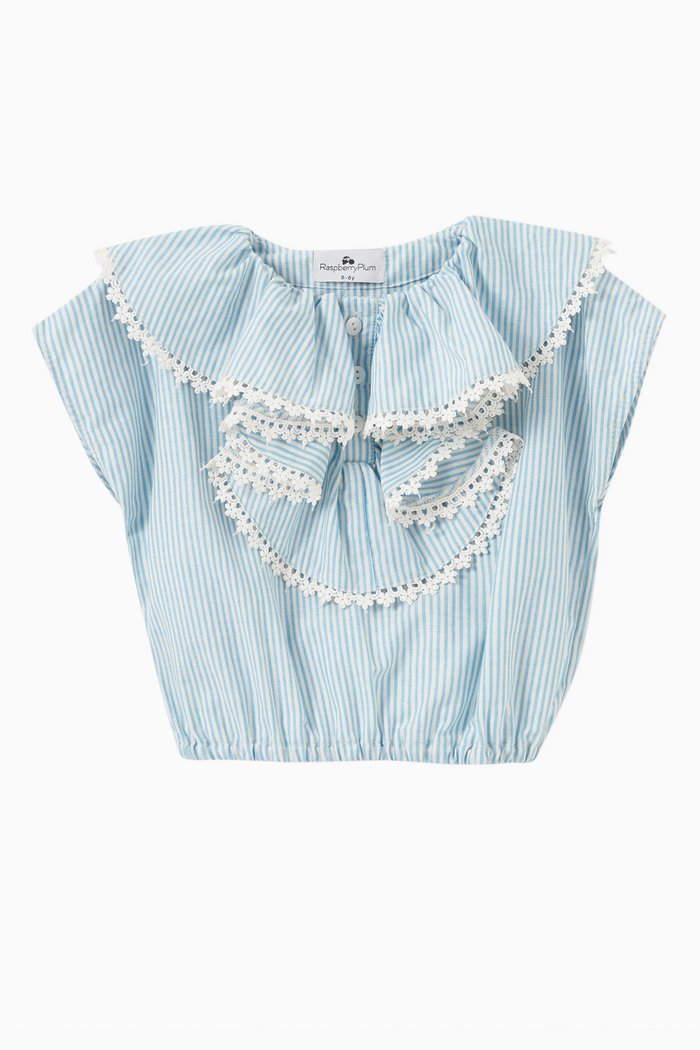 

Victoria Blouse in Cotton, Blue
