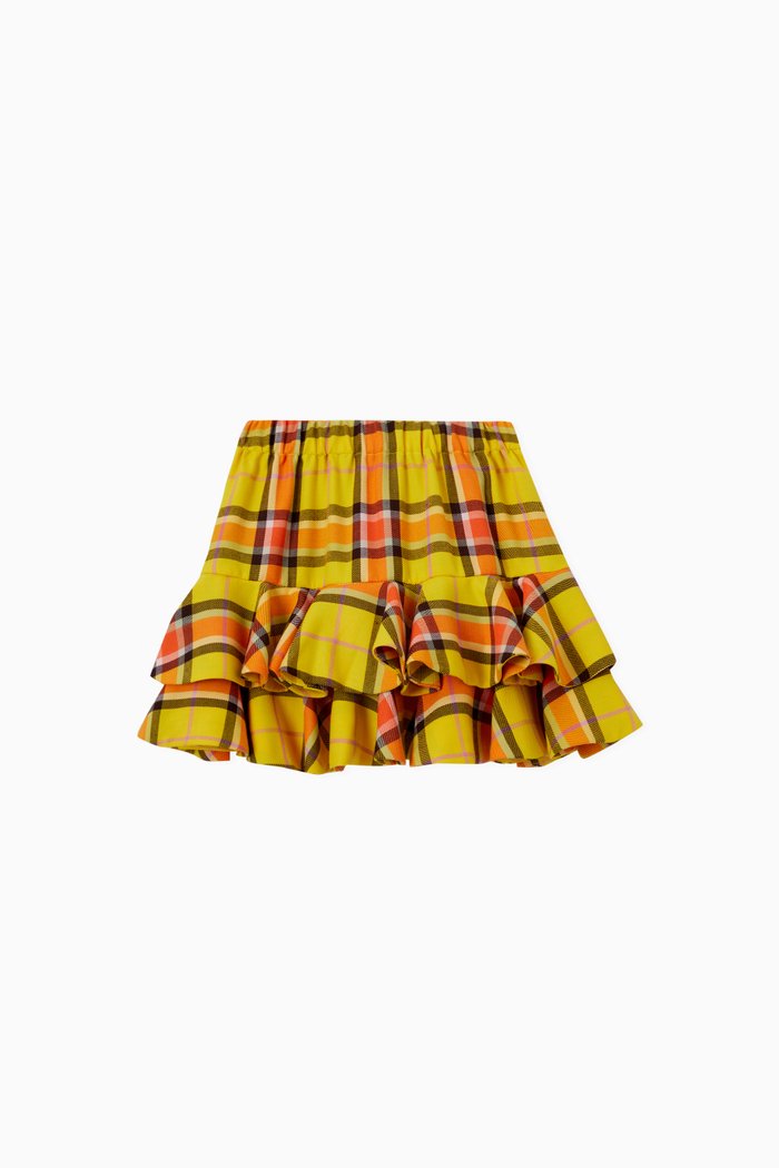 Lambada Tiered Frill Skirt, Multicolour