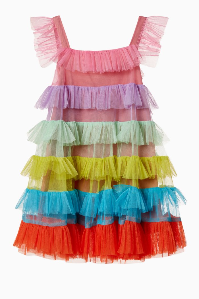 

Rainbow Dress in Tulle, Multicolour