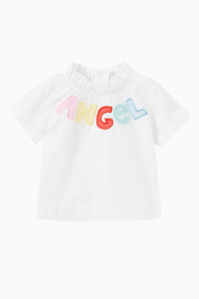 Bree Blouse in Cotton Blend, White
