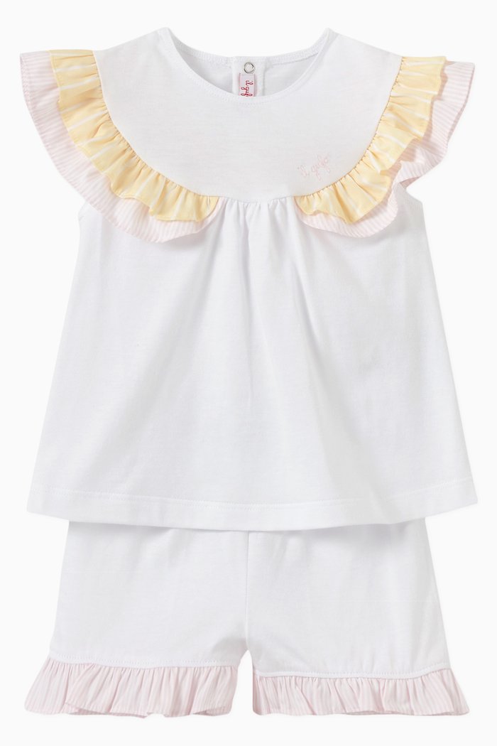 

Top & Shorts in Cotton, White