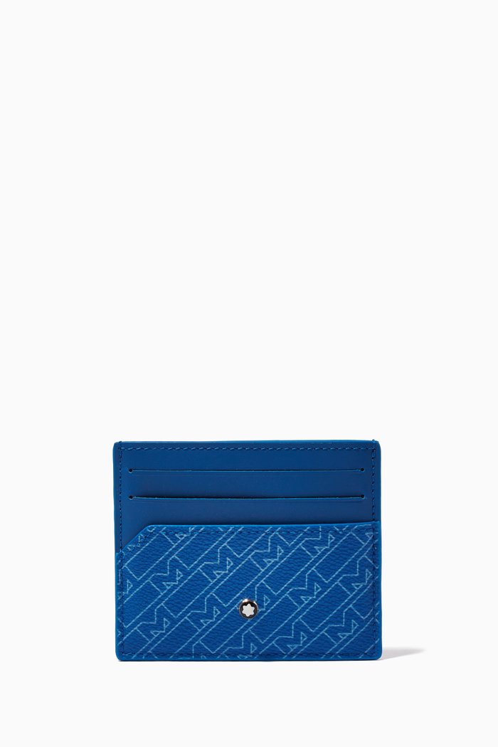 

Montblanc M_Gram 4810 Pocket Holder 6cc in Coated Canvas, Blue