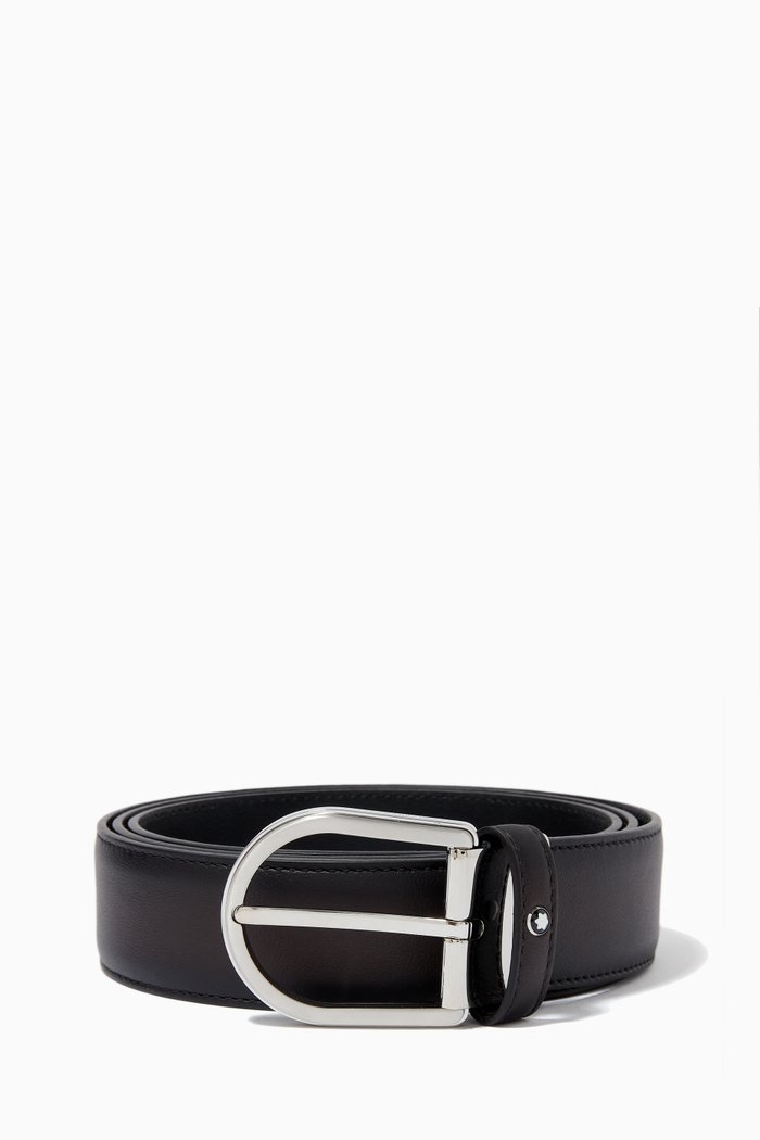 

Belt in Sfumato Leather, 35mm, Grey