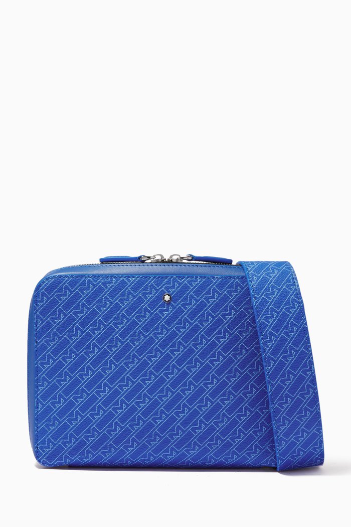 

Montblanc M_Gram 4810 Clutch in Coated Canvas, Blue