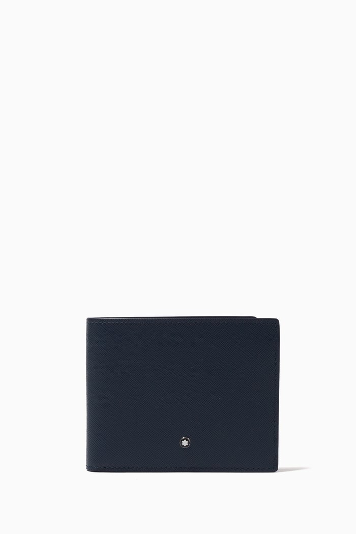 

Montblanc Sartorial Wallet 6cc in Saffiano Leather, Blue
