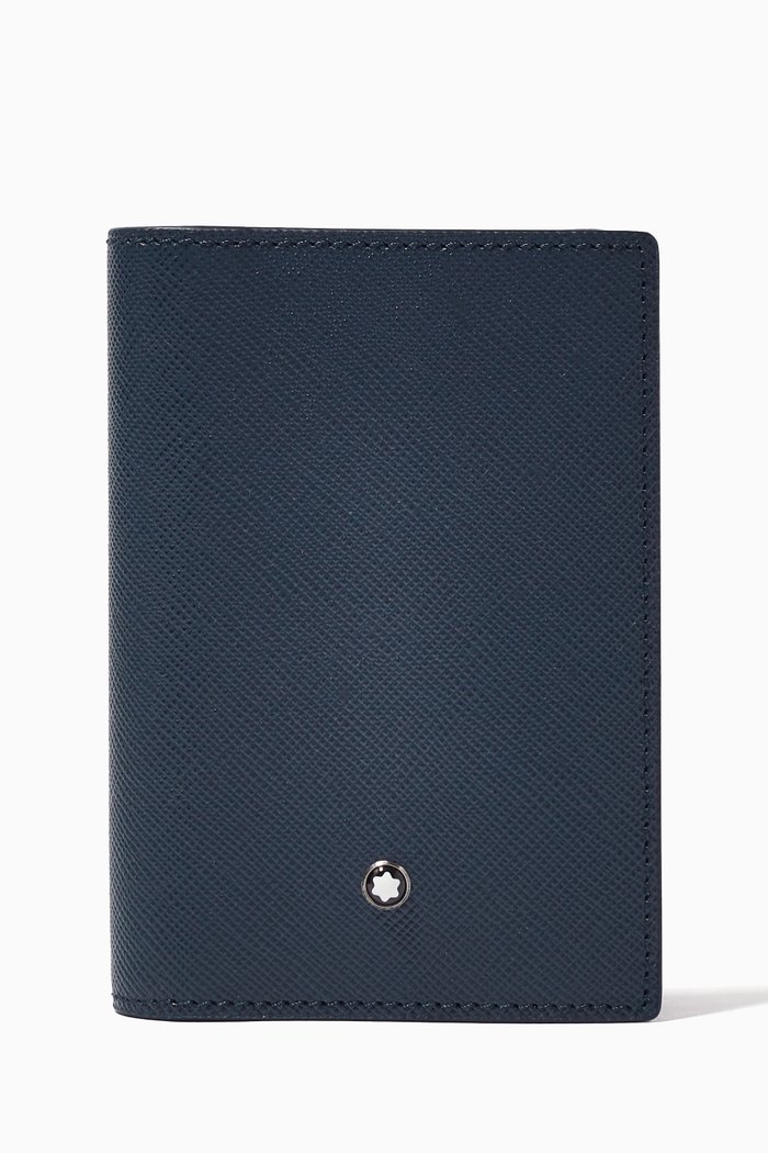 

Montblanc Sartorial Business Card Holder in Saffiano Leather, Blue