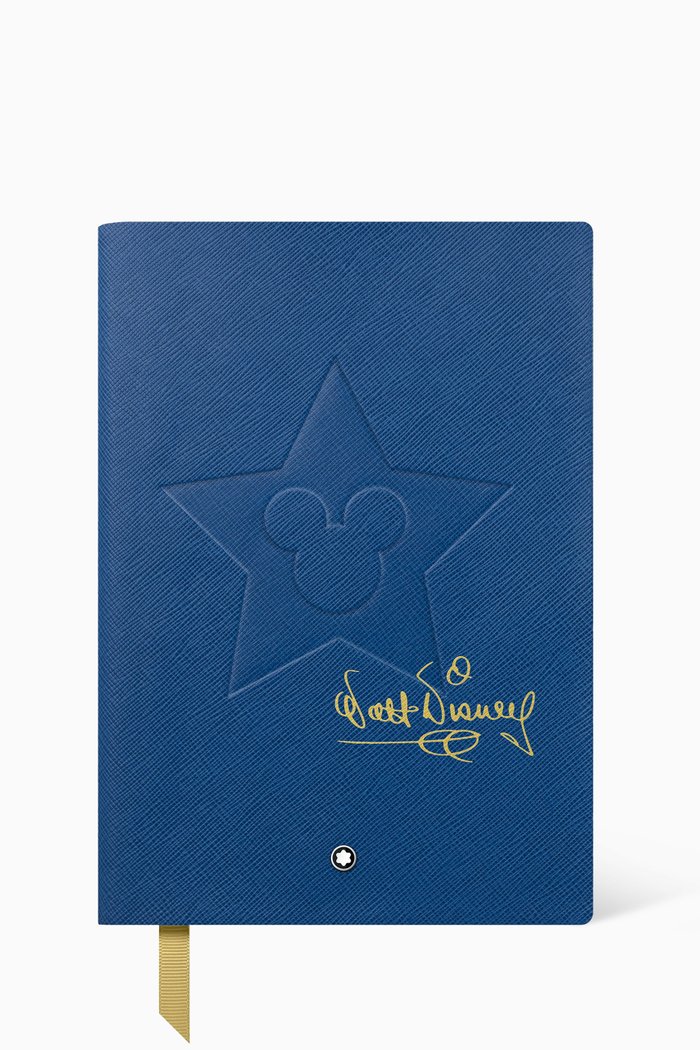 Lined Notebook #146 Great Characters Walt Disney in Leather, Blue