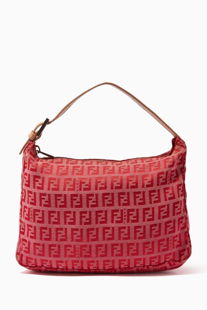 

Top Handle Bag in Zucchino Canvas, Pink