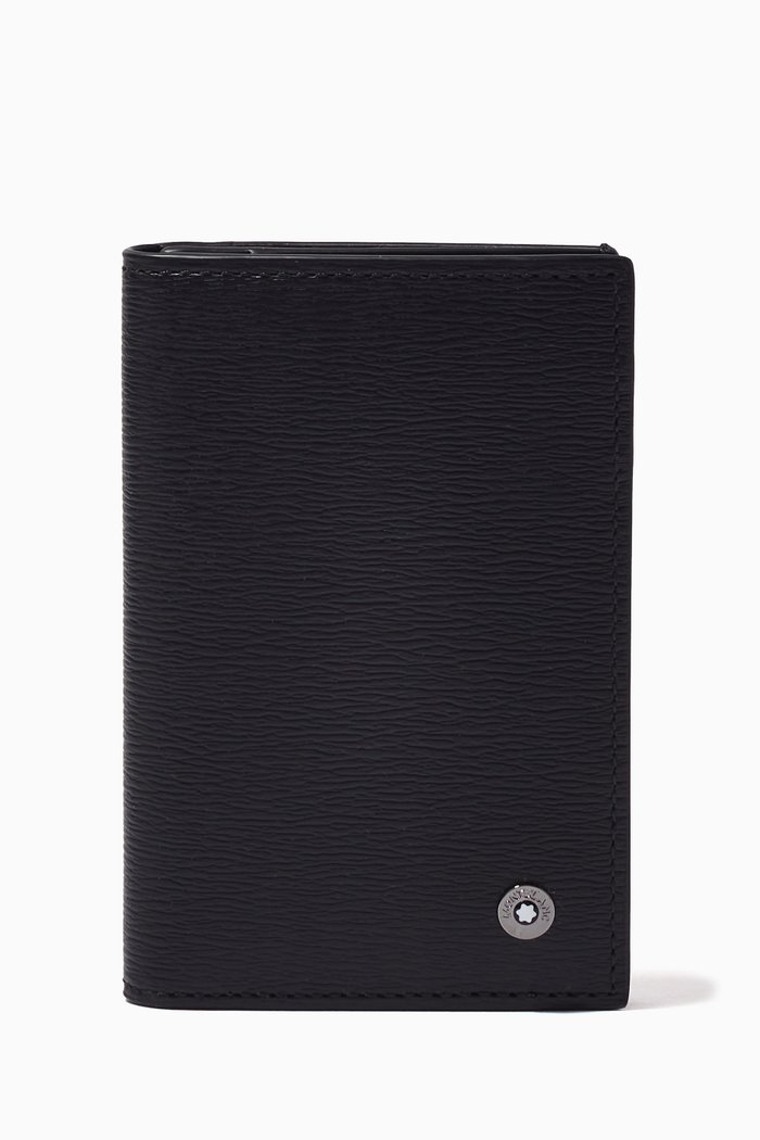 

4810 Westside Business Card Holder in Leather, Black