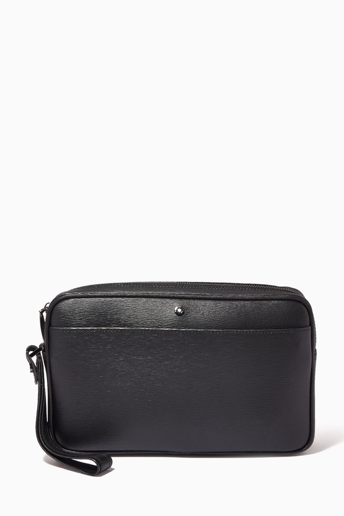 4810 Westside Clutch in Leather, Black
