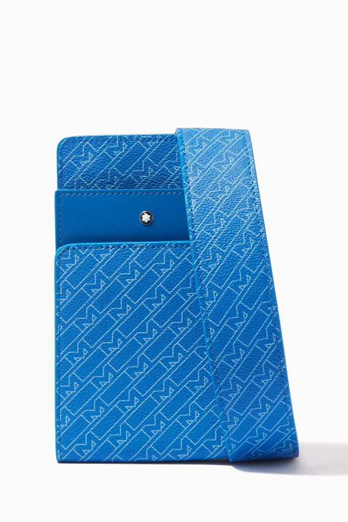 Montblanc M_Gram 4810 Mini Envelope in Coated Canvas, Blue