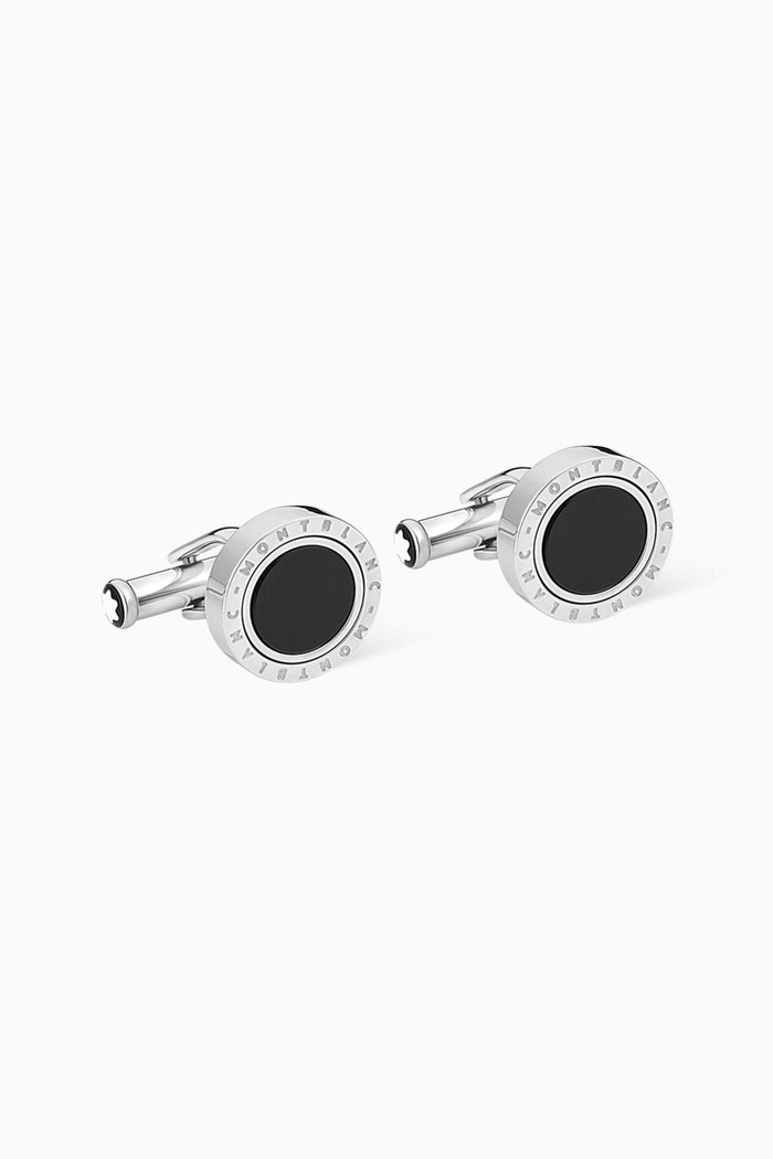 

Meisterstück Cufflinks in Stainless Steel, Black