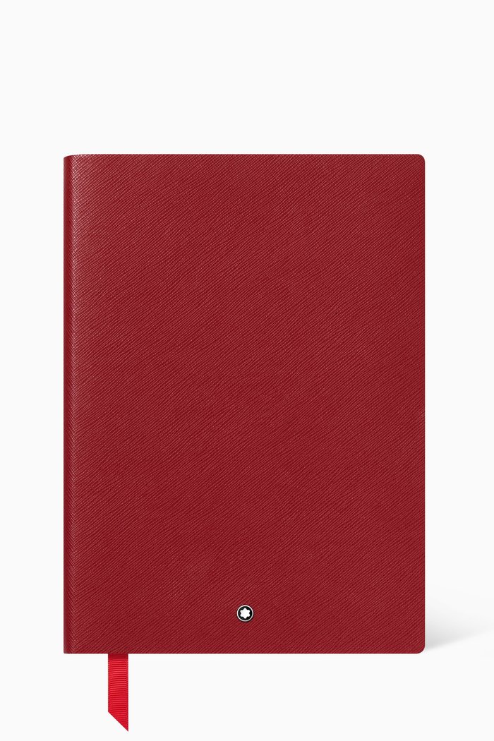 

Blank/Dot Notebook #163 in Saffiano Leather, Red